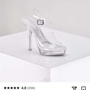 Clear High Heel Sandals